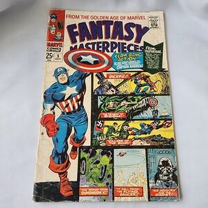 Marvel Fantasy Masterpieces #5 Comic Book Captain America Golden Age VG Key Rare